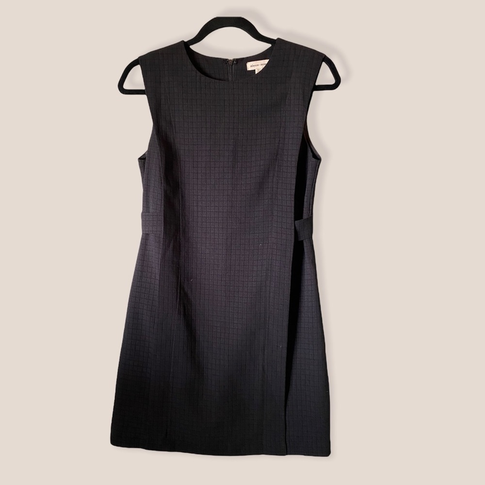Silence + Noise Urban Black Fitted A-Line Dress 0